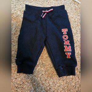 Tommy Hilfiger Baby Blue Joggers with Red Logo 6 To 9 Months